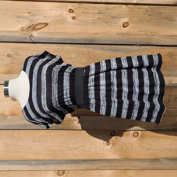 SOLD * Vintage Striped Mini Dress - Picture 1 of 10